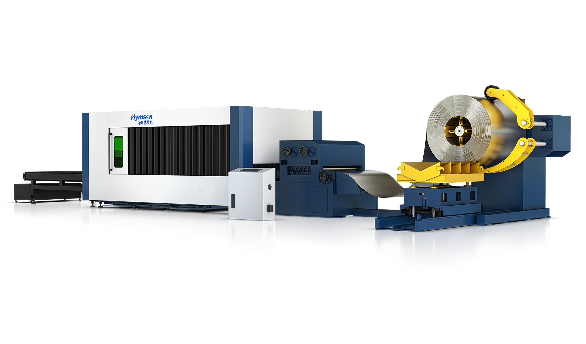Blechlaserschneidmaschine der HF-TU-Serie mit Abwickelsystem